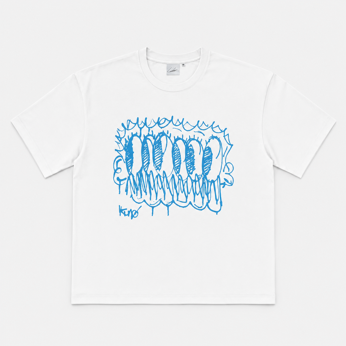 "Kunø Sketch" - T shirt (Turquoise)