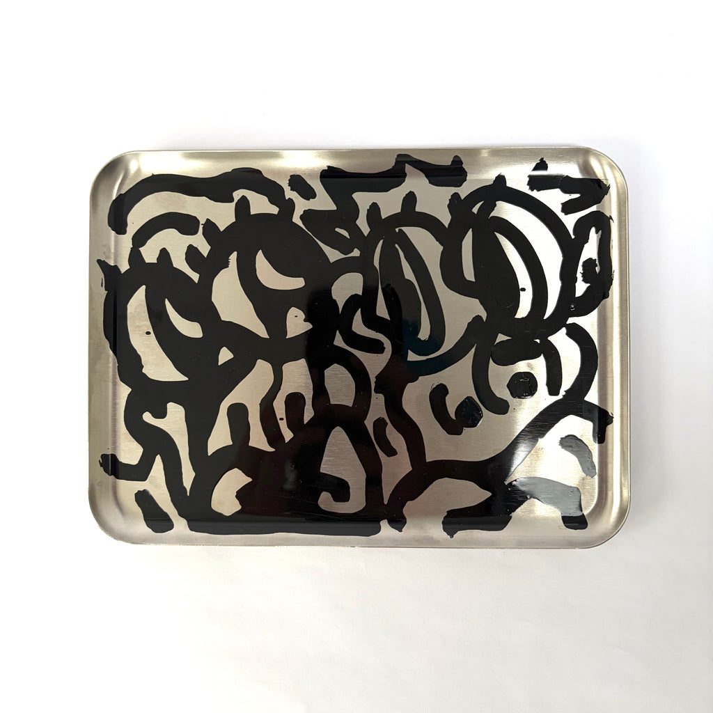 FRAGMNT X LAURITS KUNØ - HANDPAINTED STEEL PLATE