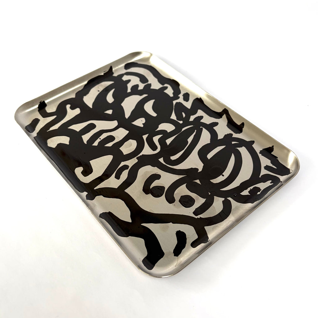 FRAGMNT X LAURITS KUNØ - HANDPAINTED STEEL PLATE