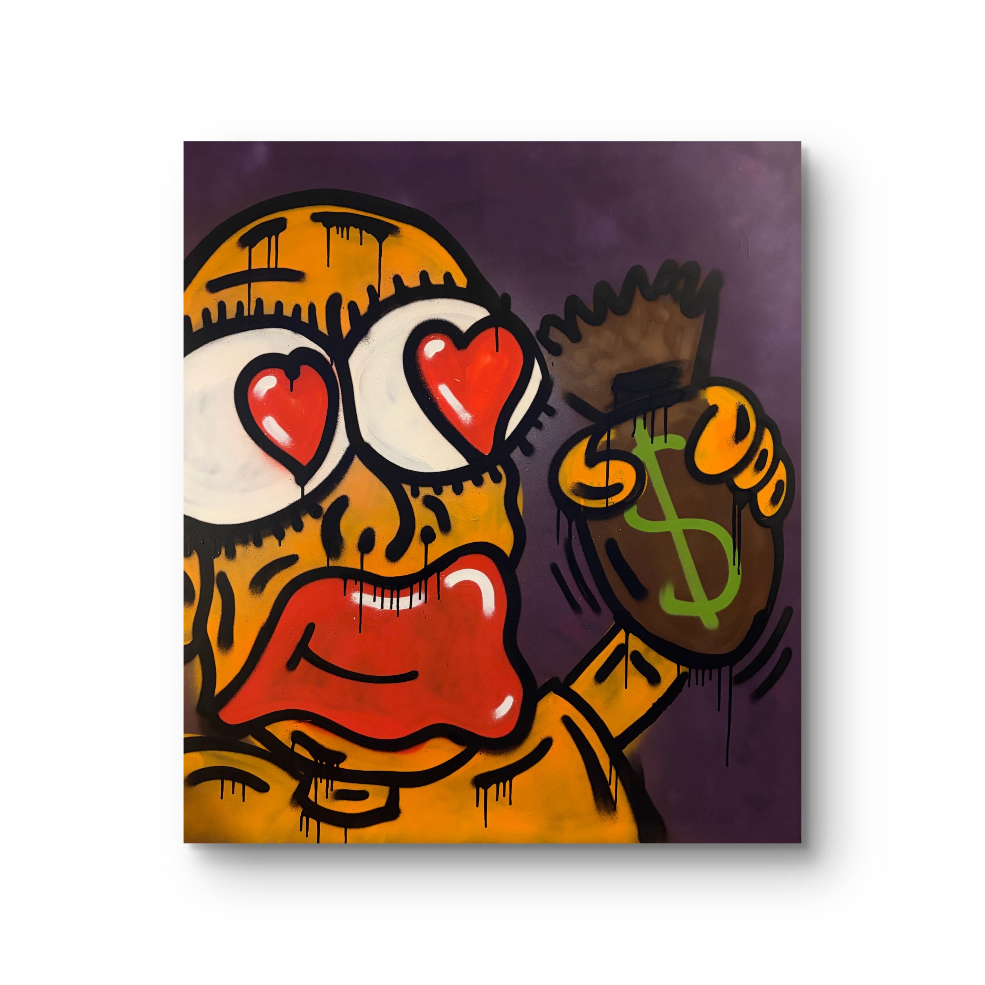 "Dollar loving" - 100x110